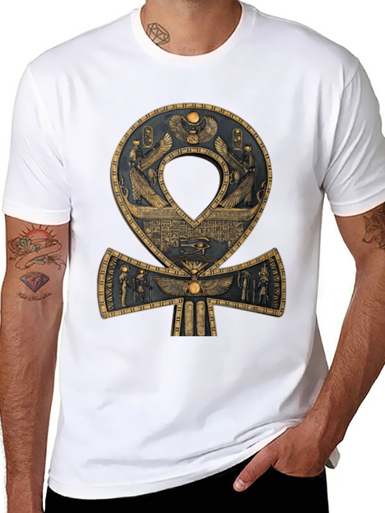 Egyptian Ankh T-Shirt - Symbol of Life and Eternity