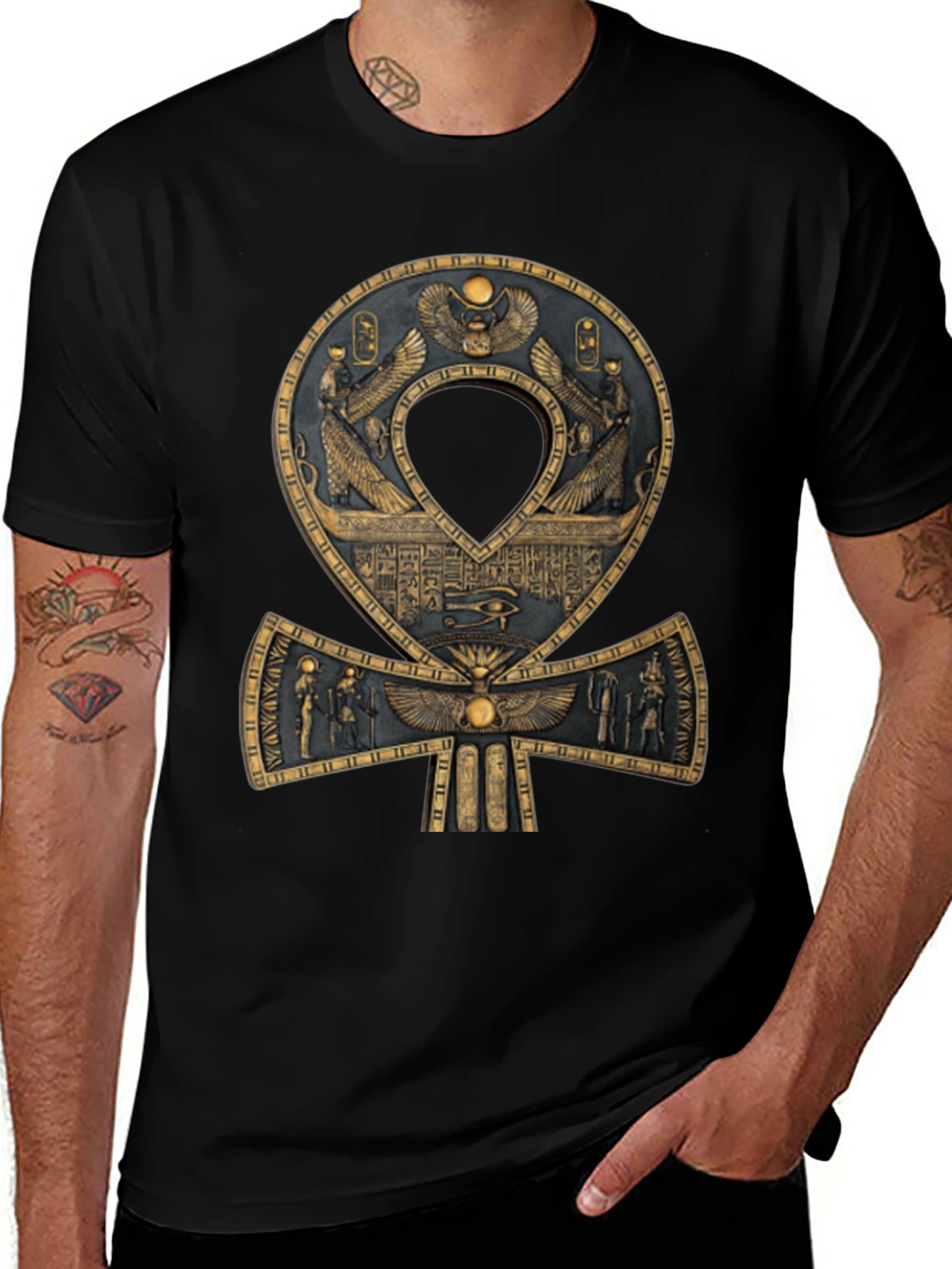 Egyptian Ankh T-Shirt - Symbol of Life and Eternity