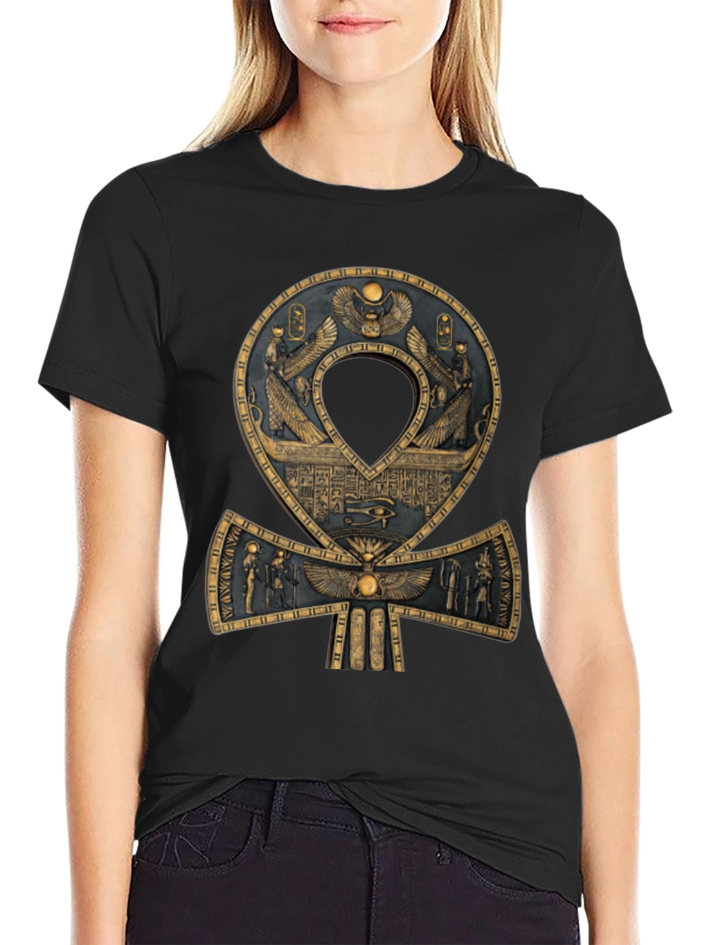 Egyptian Ankh T-Shirt - Symbol of Life and Eternity
