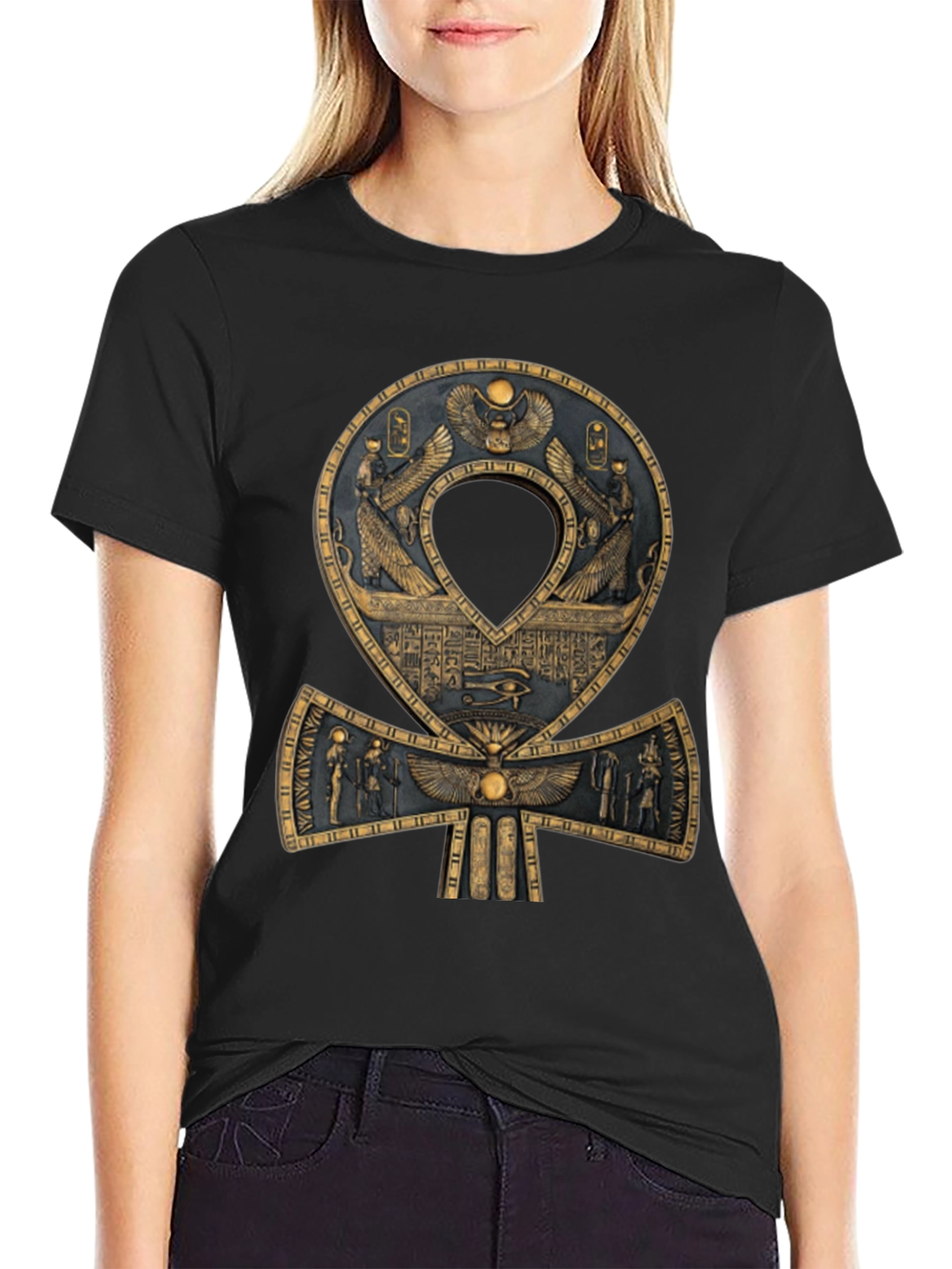 Egyptian Ankh T-Shirt - Symbol of Life and Eternity