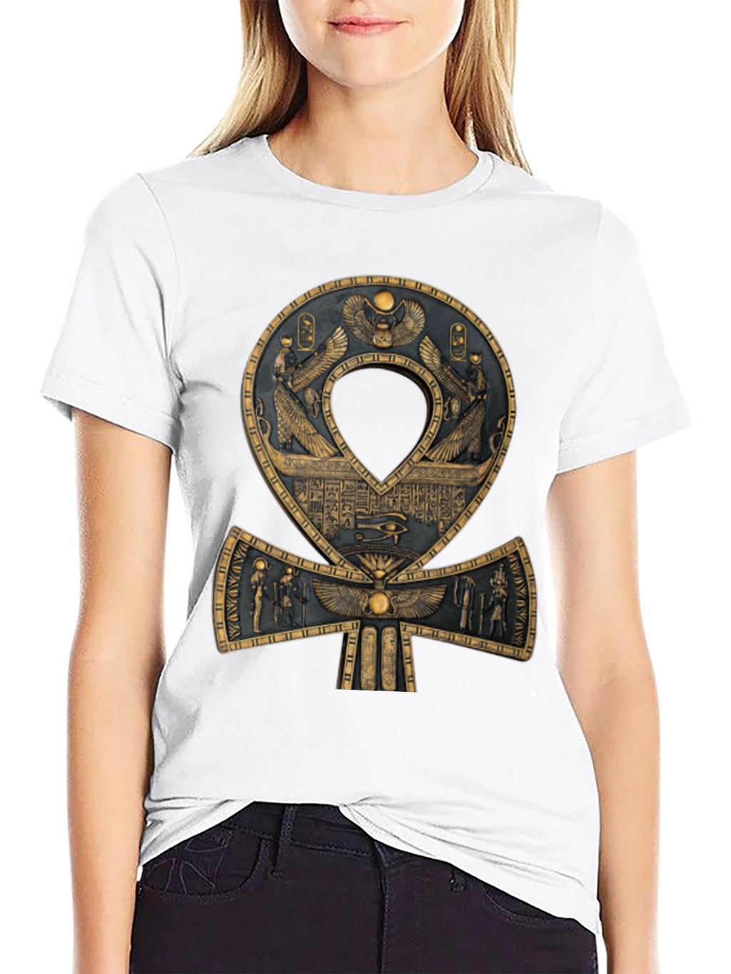Egyptian Ankh T-Shirt - Symbol of Life and Eternity