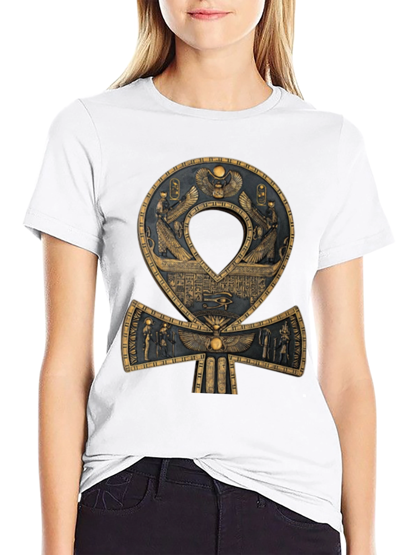 Egyptian Ankh T-Shirt - Symbol of Life and Eternity