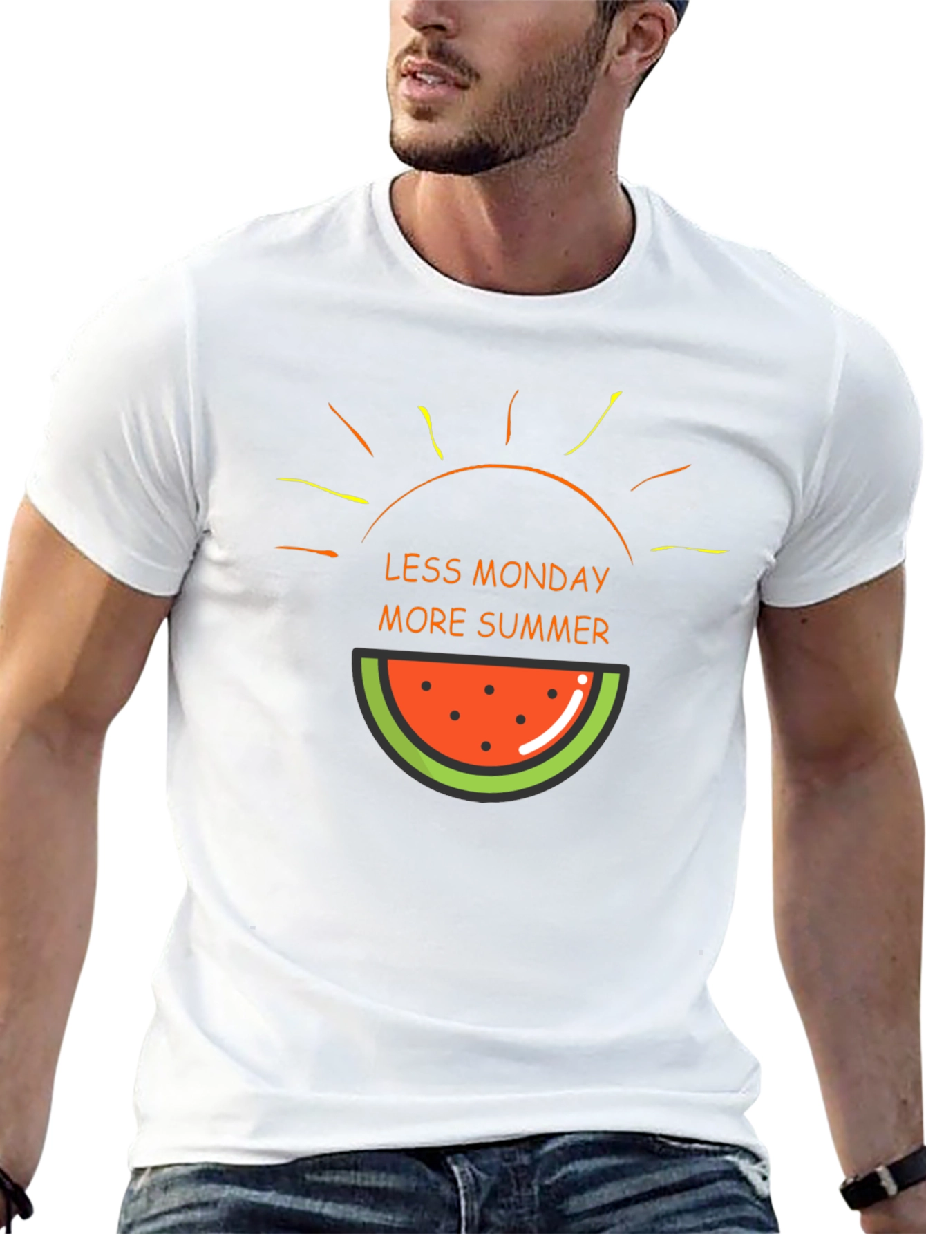 Less Monday More Summer Graphic T-Shirt