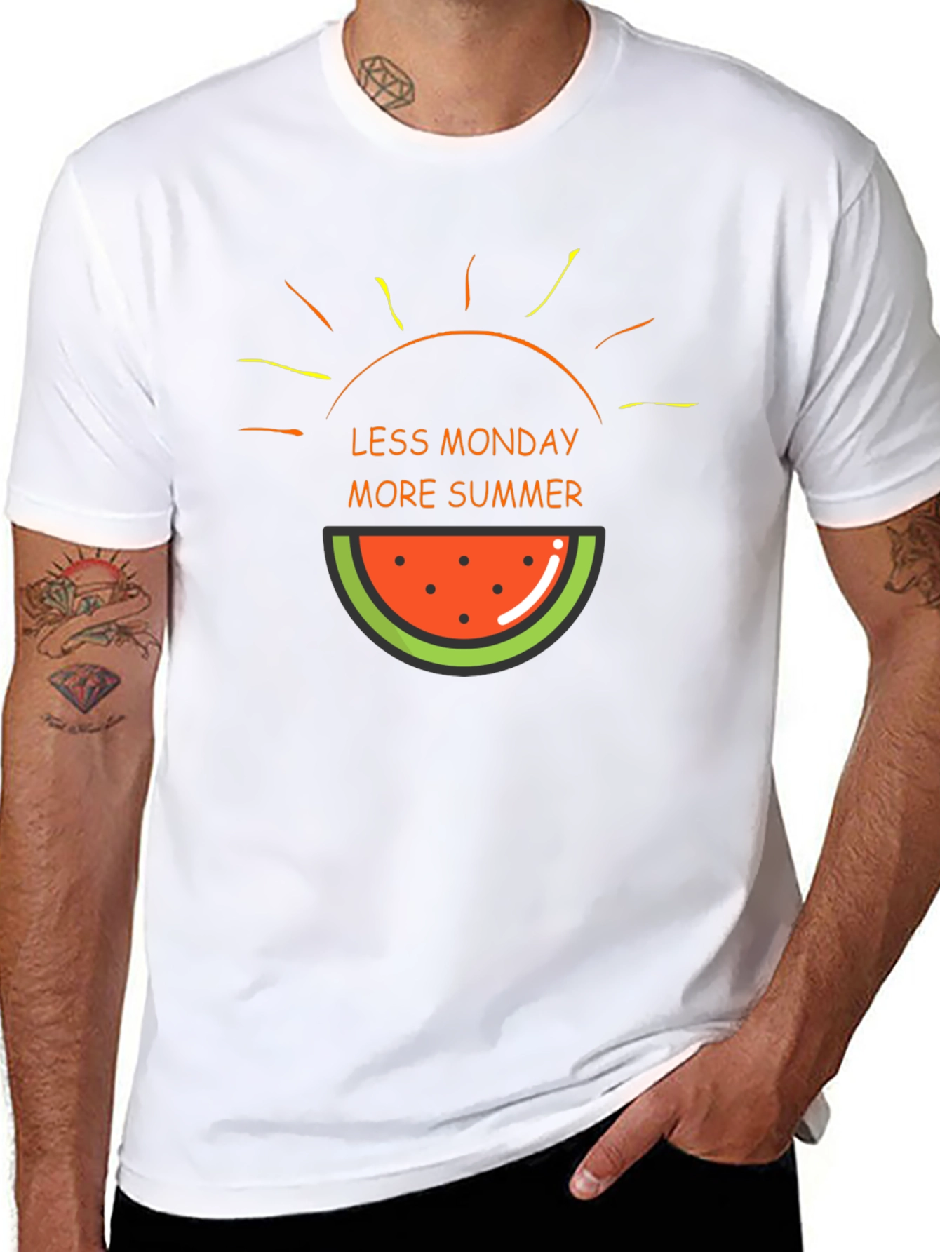 Less Monday More Summer Graphic T-Shirt