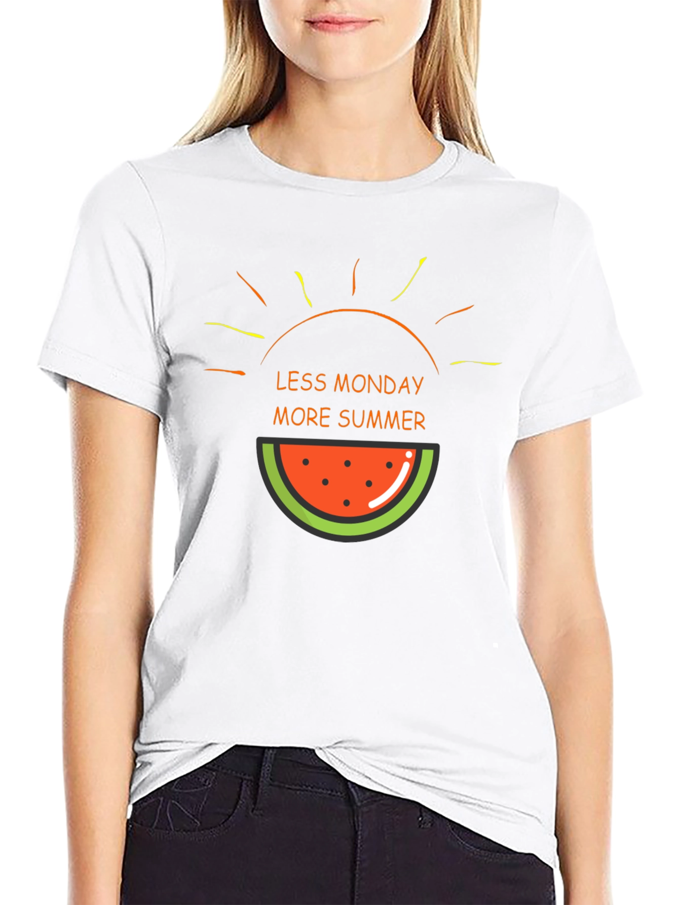 Less Monday More Summer Graphic T-Shirt