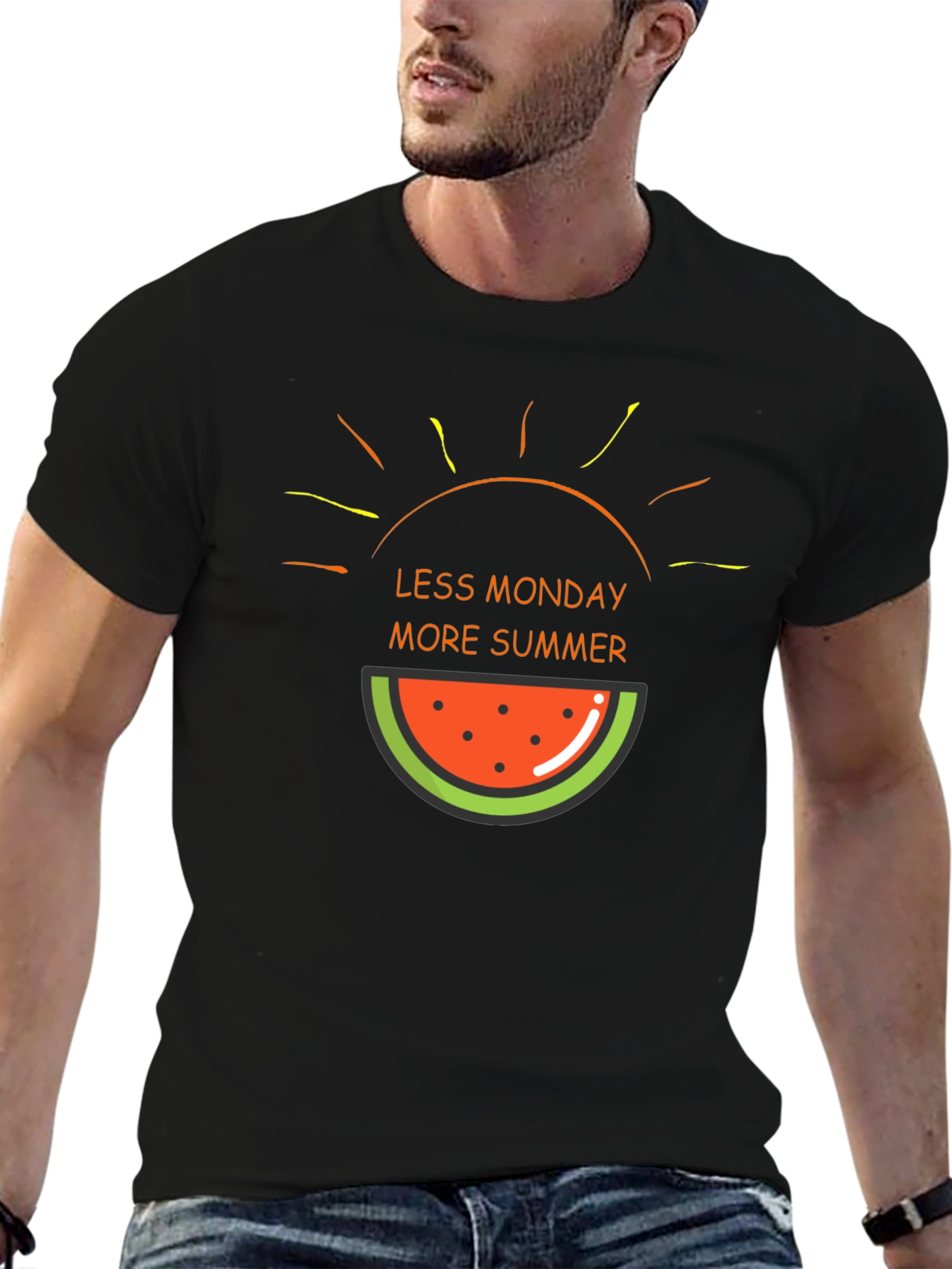 Less Monday More Summer Graphic T-Shirt