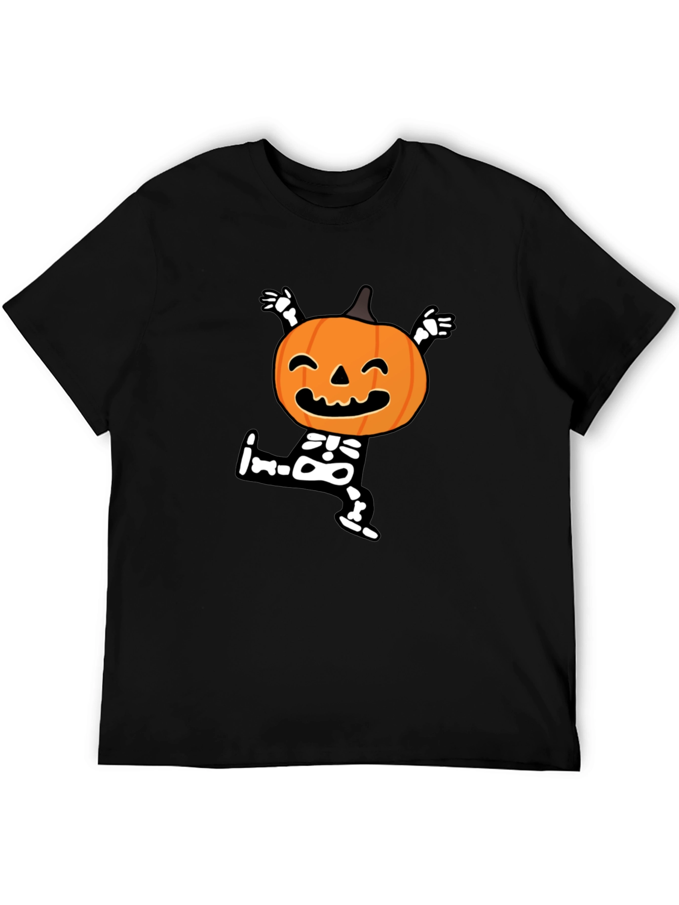 Halloween Pumpkin Skeleton T-Shirt