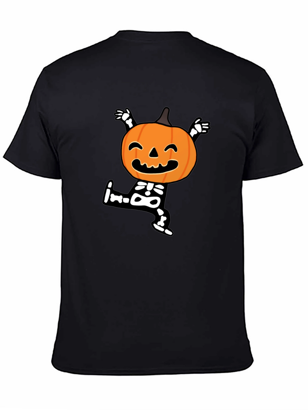 Halloween Pumpkin Skeleton T-Shirt