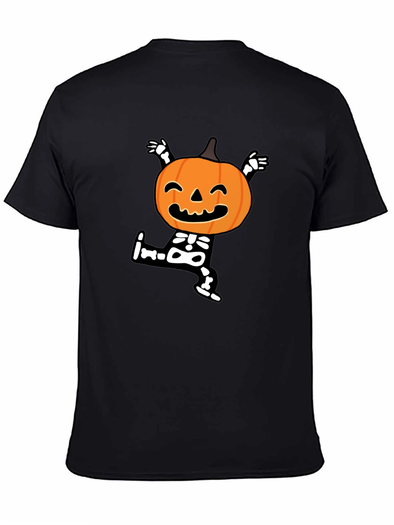 Halloween Pumpkin Skeleton T-Shirt