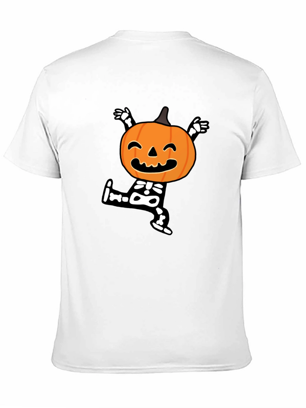Halloween Pumpkin Skeleton T-Shirt