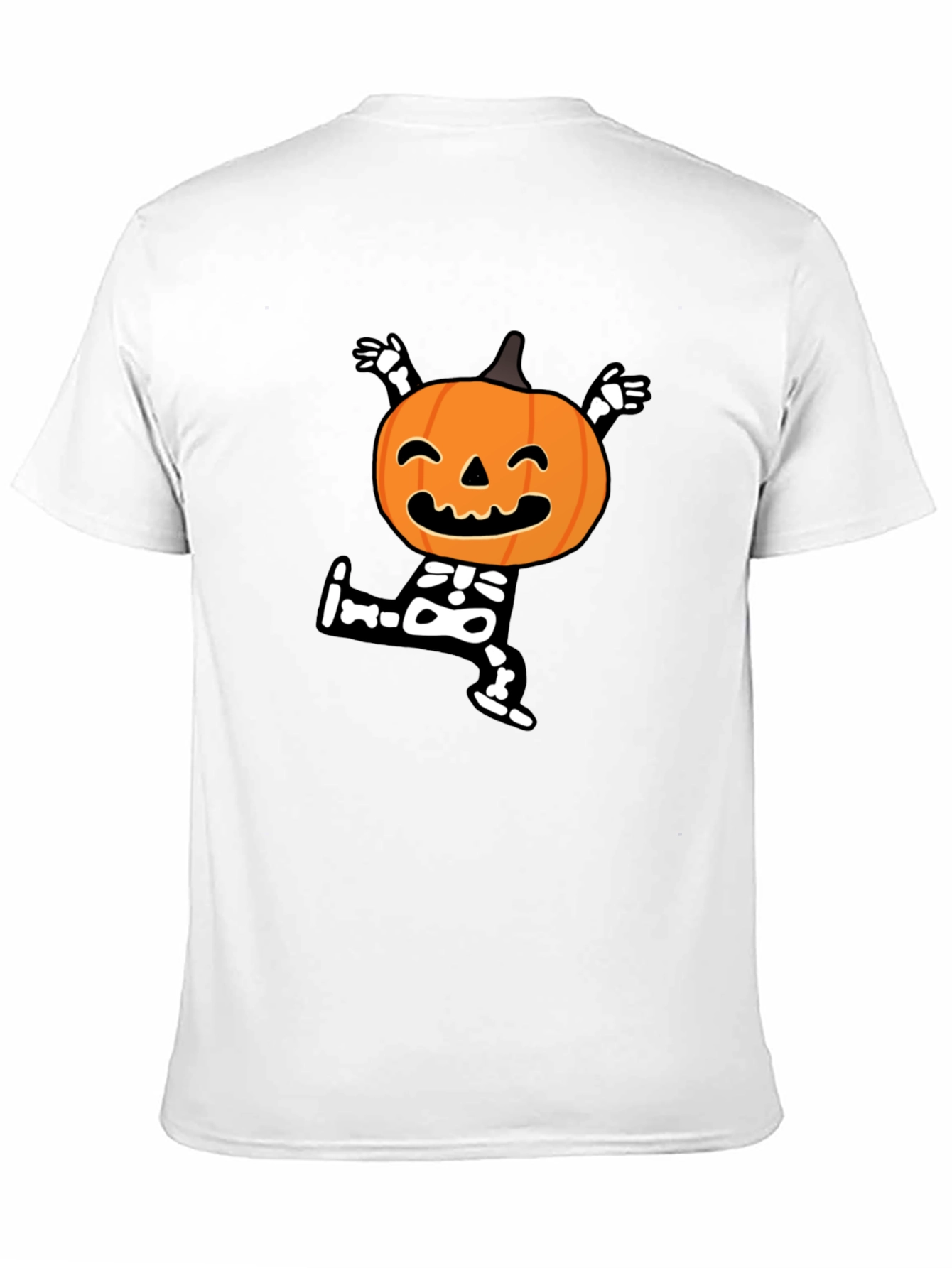 Halloween Pumpkin Skeleton T-Shirt