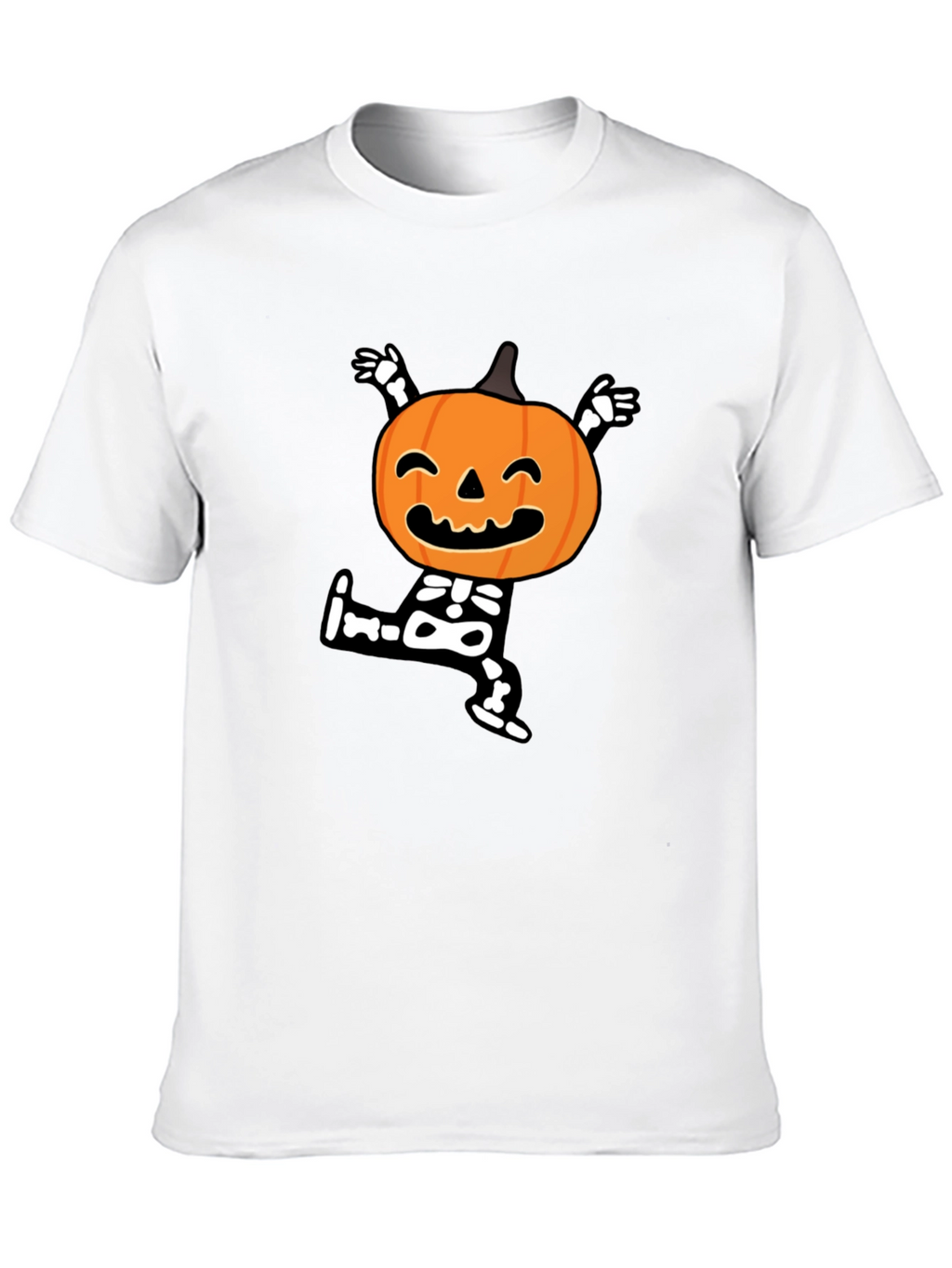 Halloween Pumpkin Skeleton T-Shirt