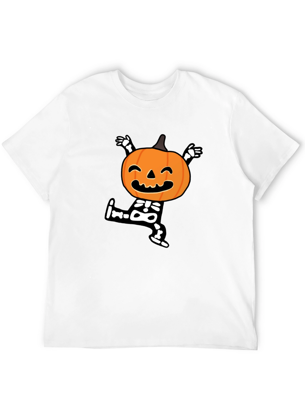 Halloween Pumpkin Skeleton T-Shirt
