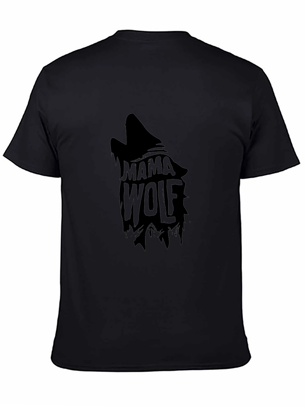 Mama Wolf Graphic Tee - Stylish Black T-Shirt