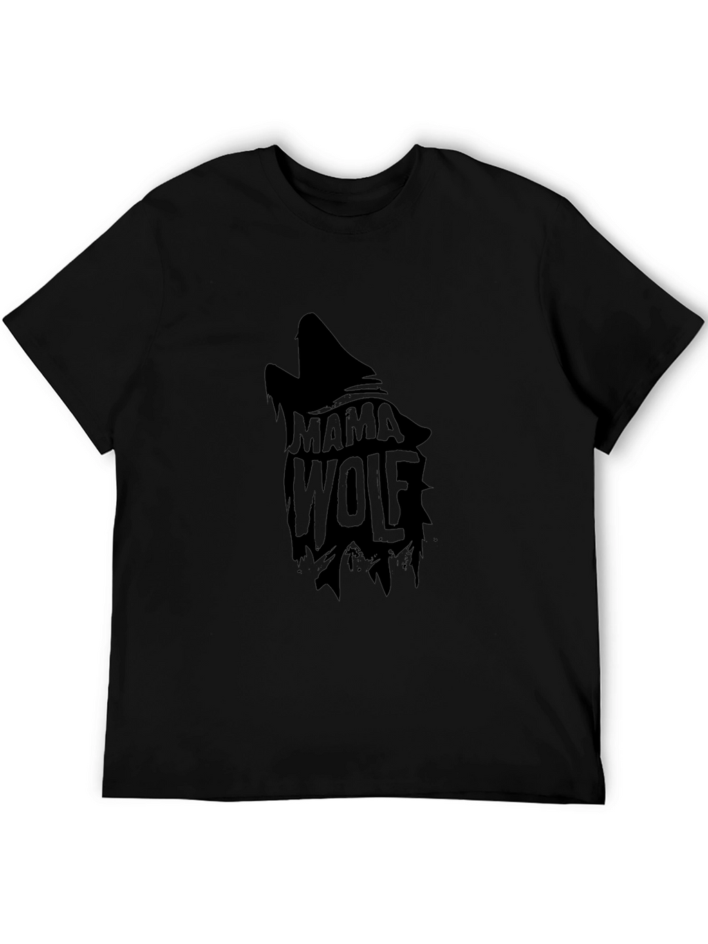 Mama Wolf Graphic Tee - Stylish Black T-Shirt