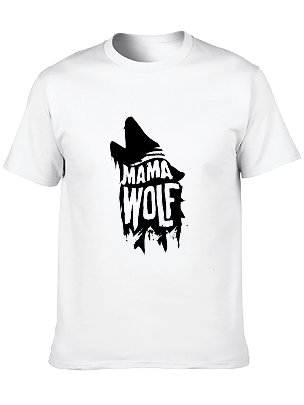 Mama Wolf Graphic Tee - Stylish Black T-Shirt