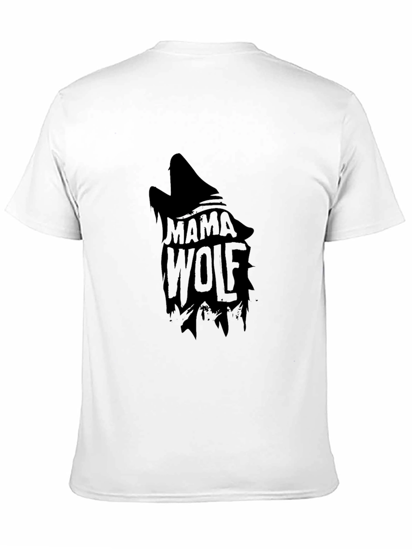 Mama Wolf Graphic Tee - Stylish Black T-Shirt