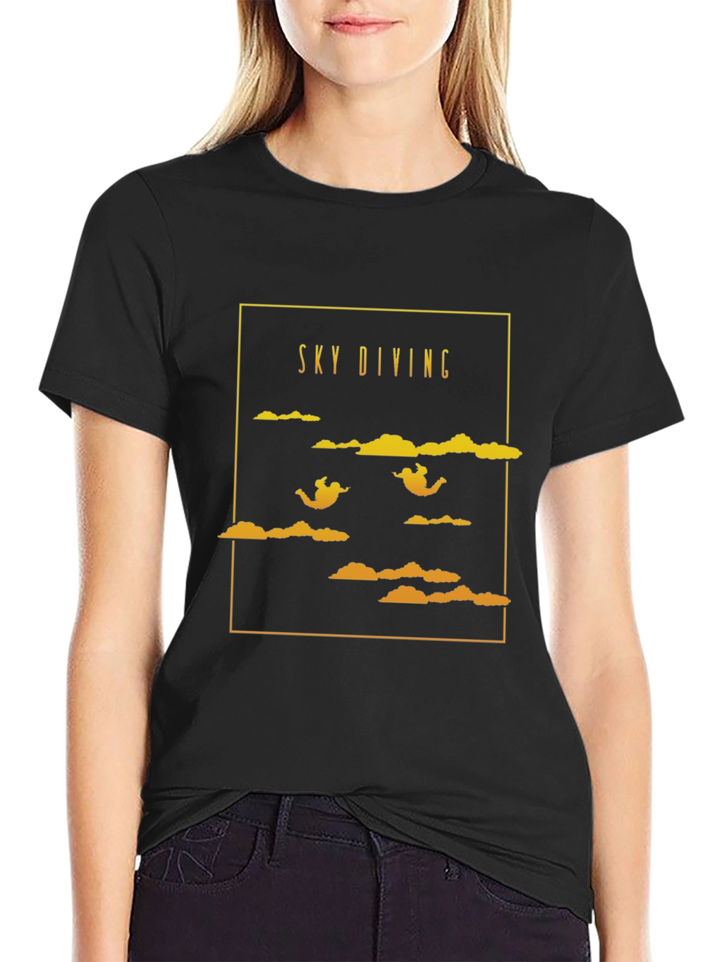 Sky Diving Graphic T-Shirt - Adventure Ready