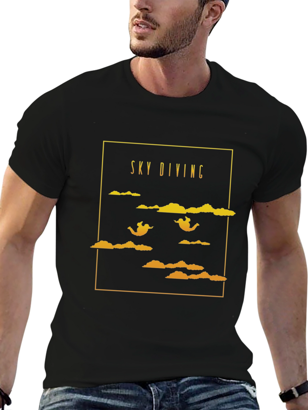 Sky Diving Graphic T-Shirt - Adventure Ready