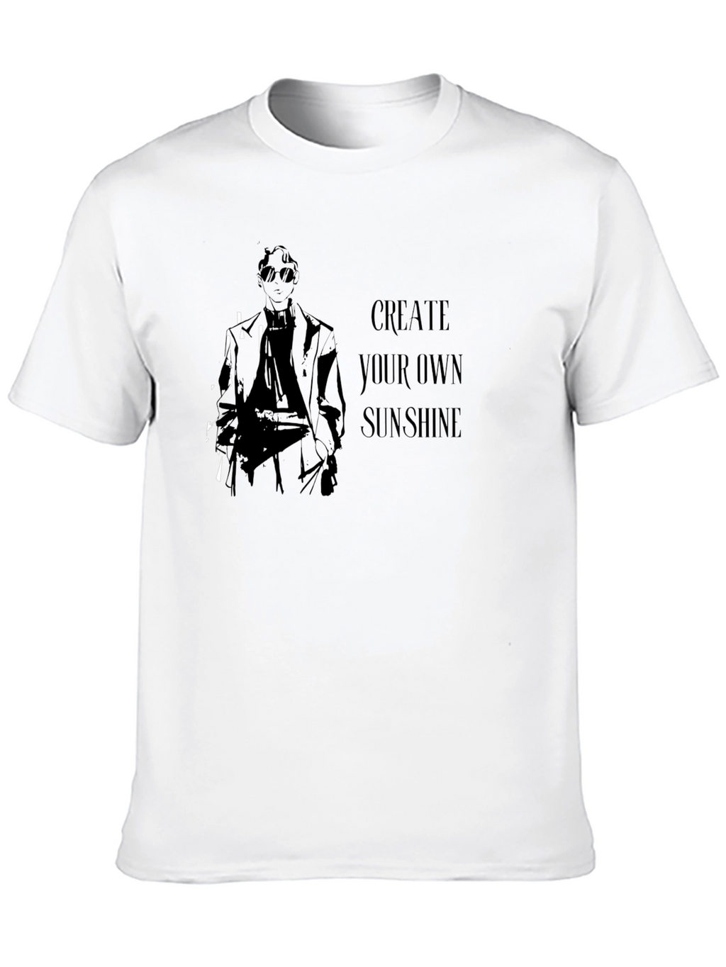 Create Your Own Sunshine Graphic Tee - Black