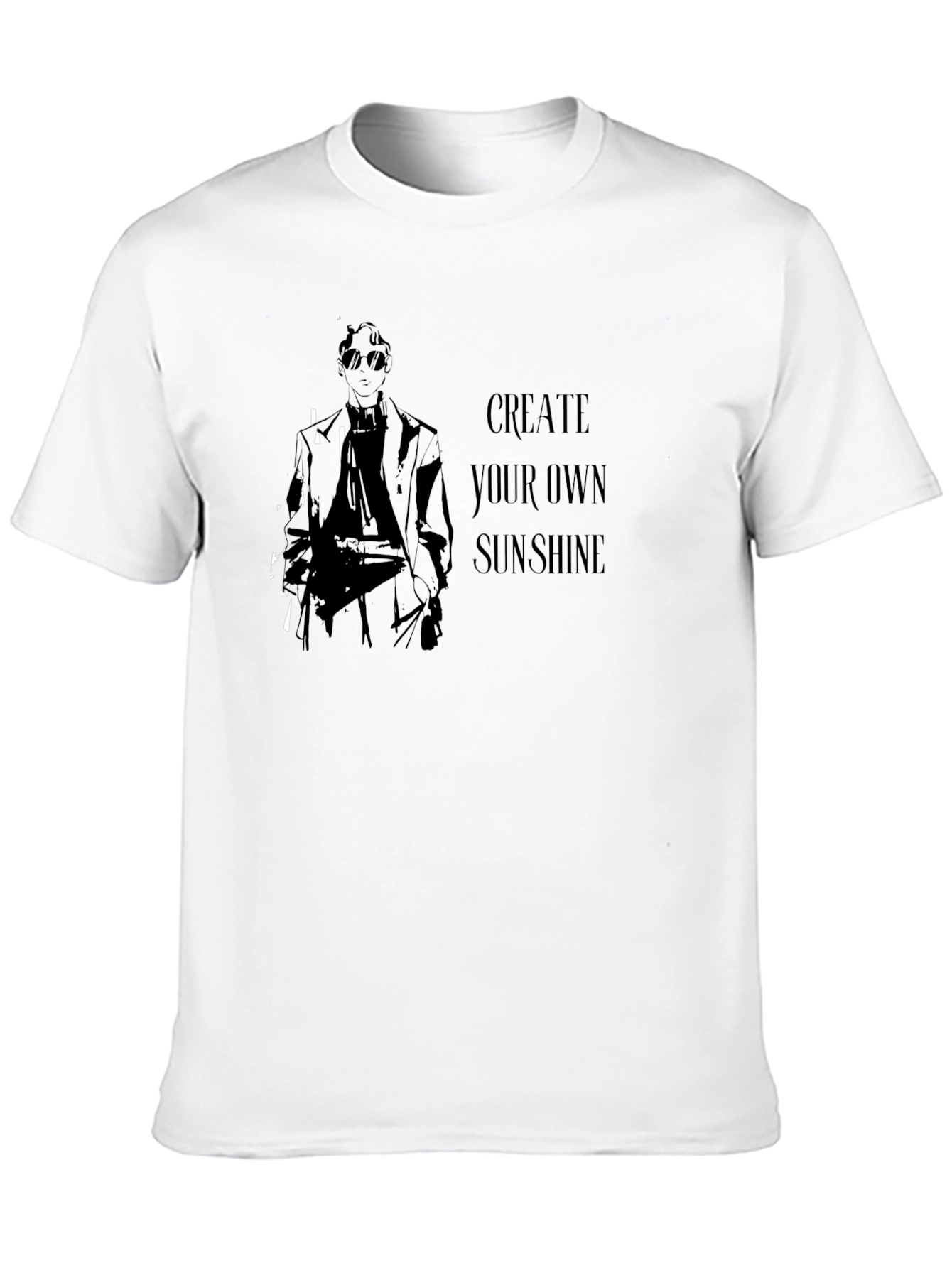 Create Your Own Sunshine Graphic Tee - Black
