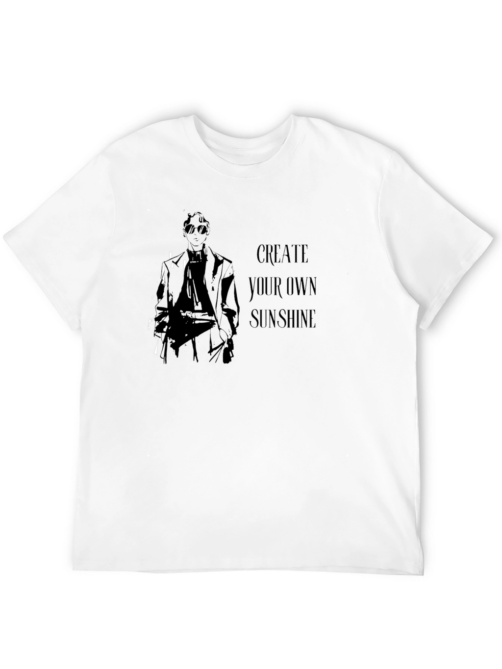 Create Your Own Sunshine Graphic Tee - Black