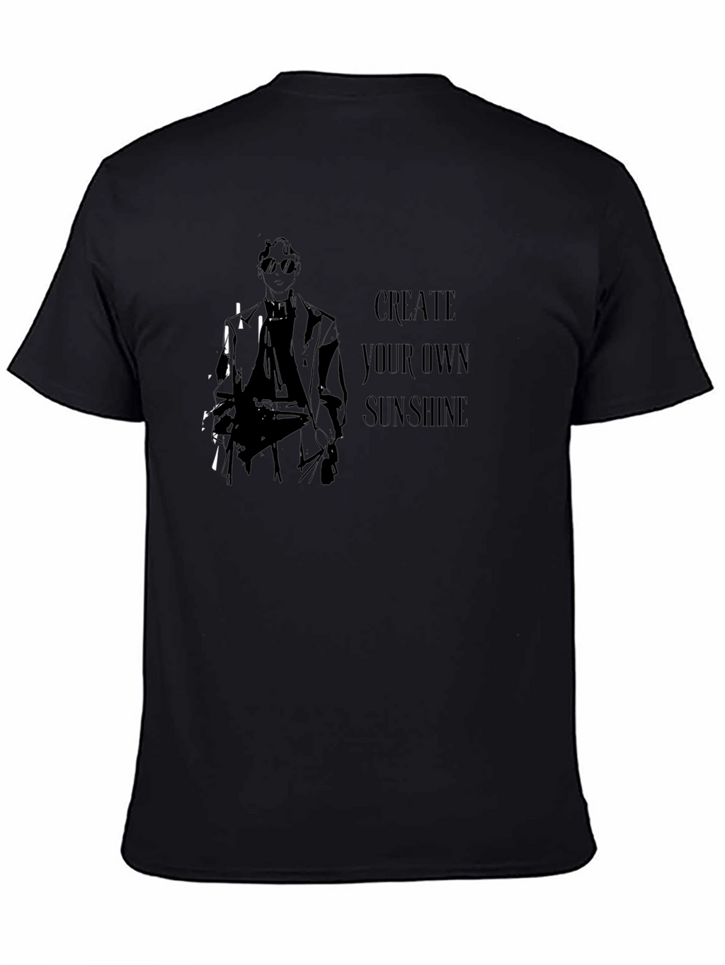 Create Your Own Sunshine Graphic Tee - Black