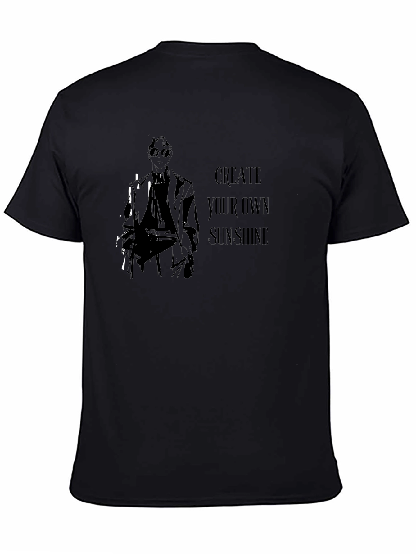 Create Your Own Sunshine Graphic Tee - Black