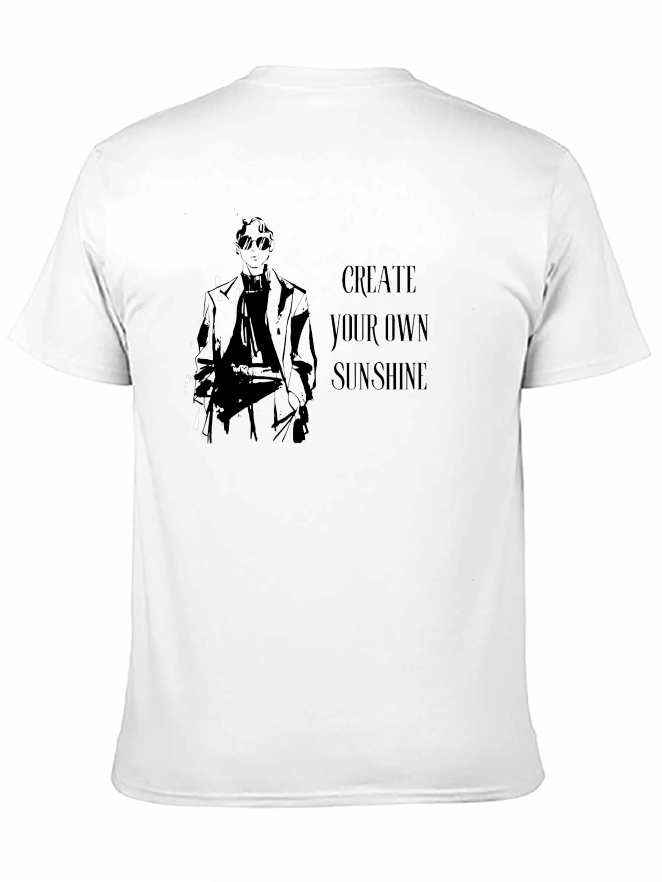 Create Your Own Sunshine Graphic Tee - Black