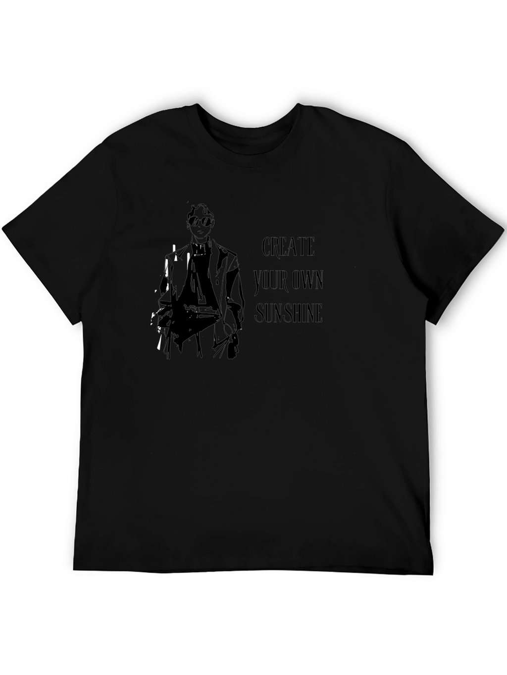 Create Your Own Sunshine Graphic Tee - Black
