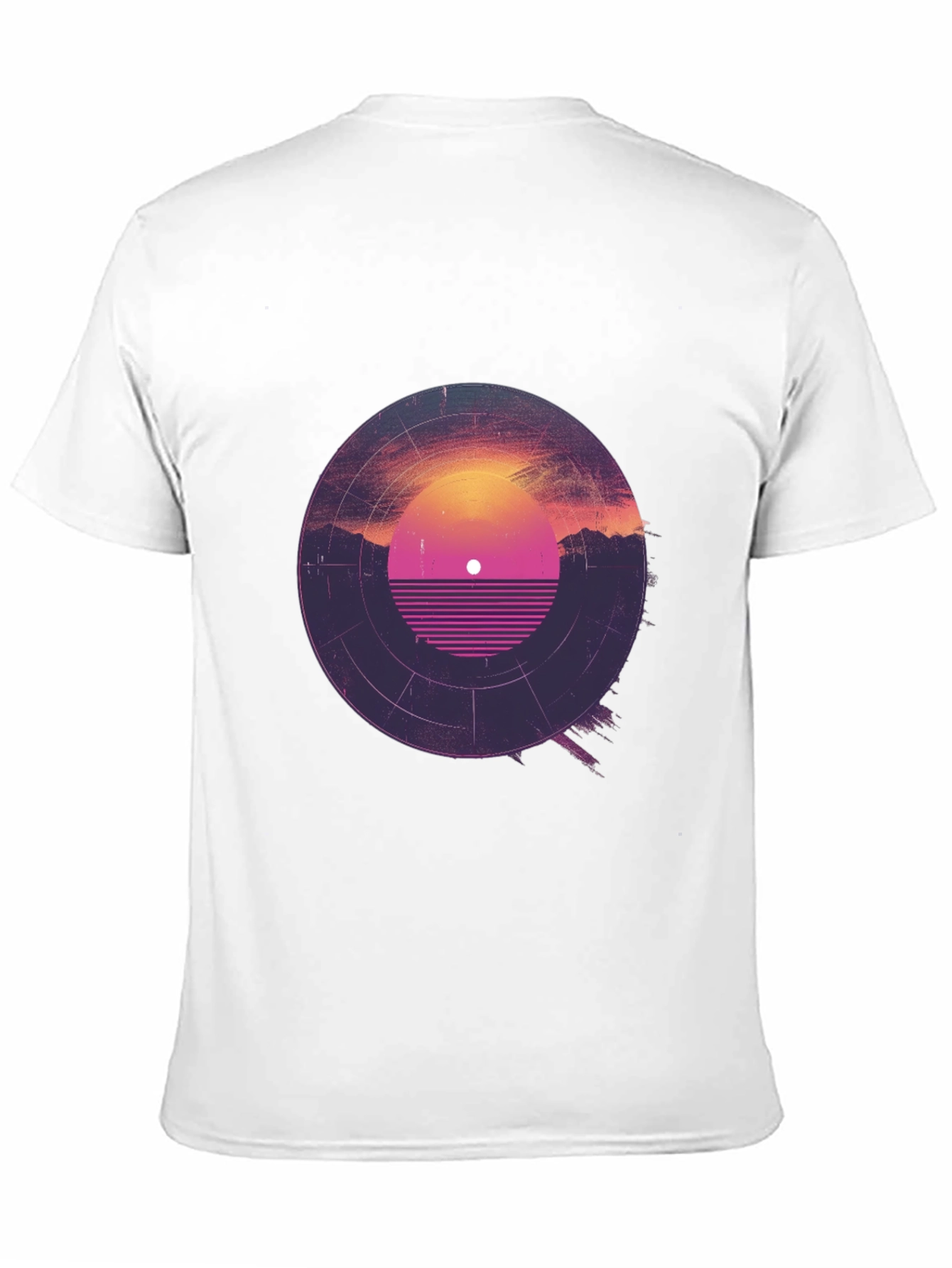 Retro Sunset Vinyl Record Graphic Tee