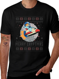 Merry Cryptmas Cat Astronaut T-Shirt
