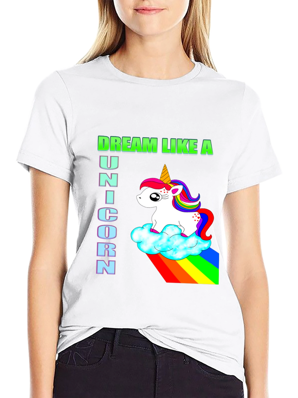 Dream Like a Unicorn Black T-Shirt