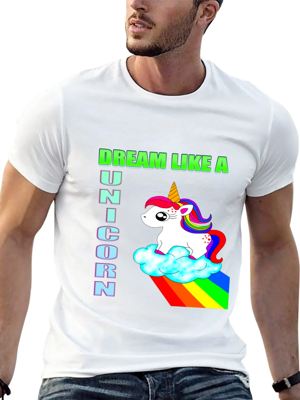 Dream Like a Unicorn Black T-Shirt