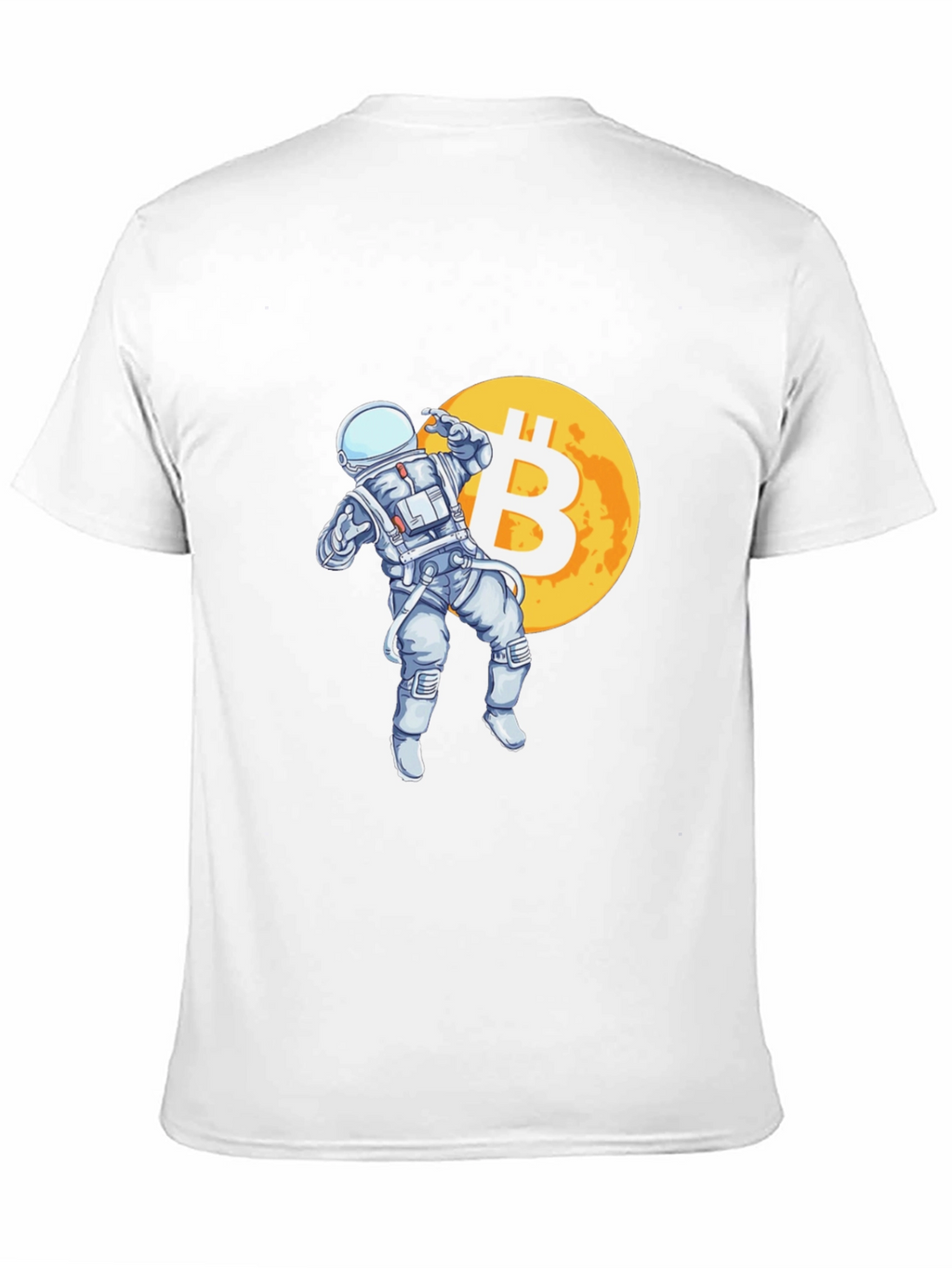 Bitcoin Astronaut T-Shirt - Crypto Moon Landing