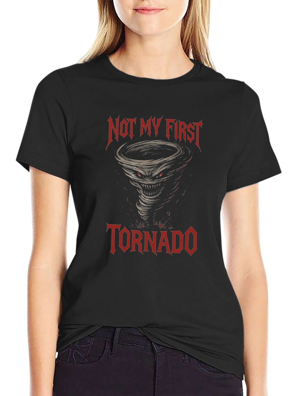 Not My First Tornado Graphic Novelty Tee