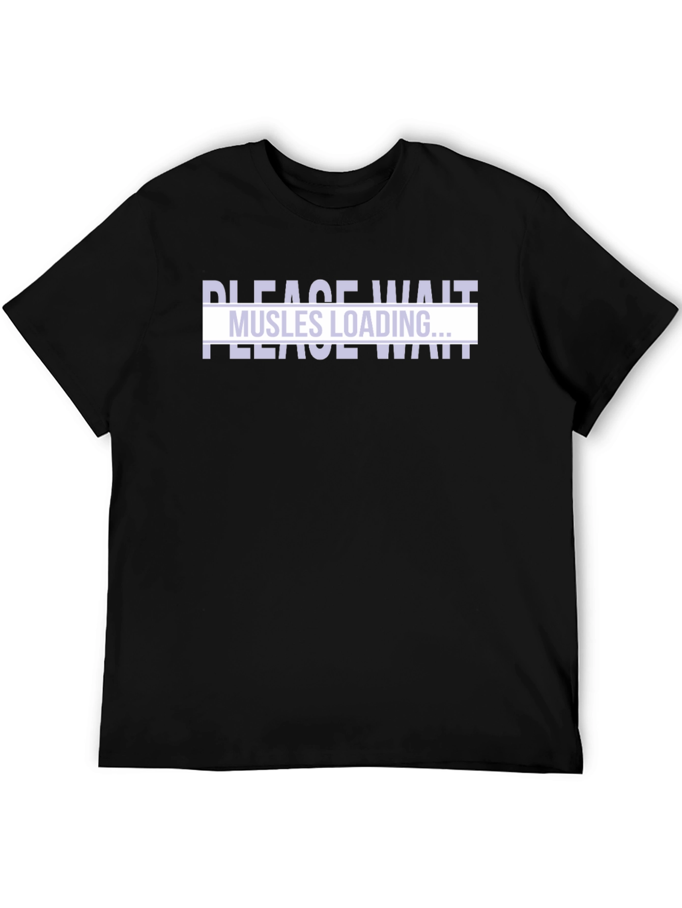 Muscles Loading Black T-Shirt
