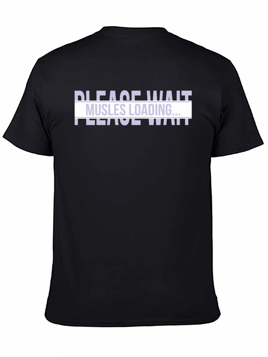 Muscles Loading Black T-Shirt