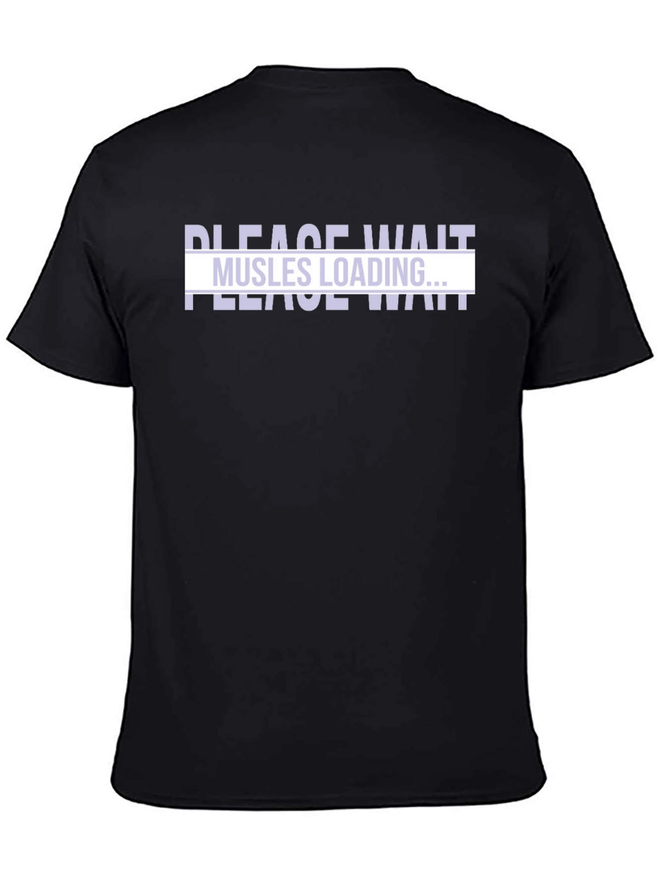 Muscles Loading Black T-Shirt
