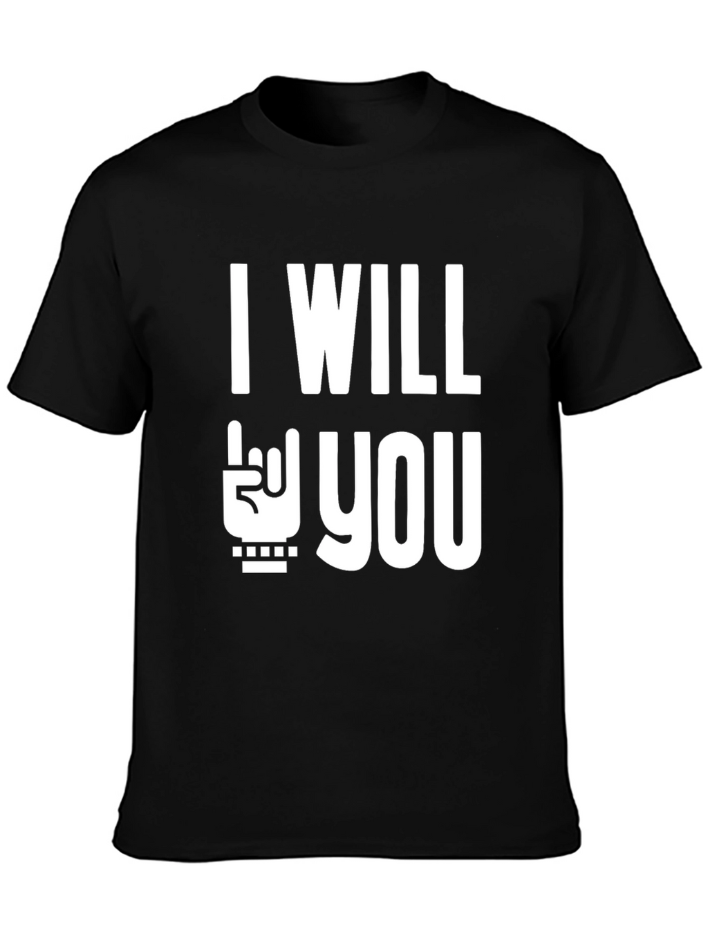 I Will Rock You Black T-Shirt