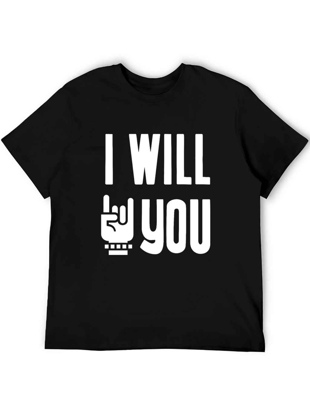 I Will Rock You Black T-Shirt