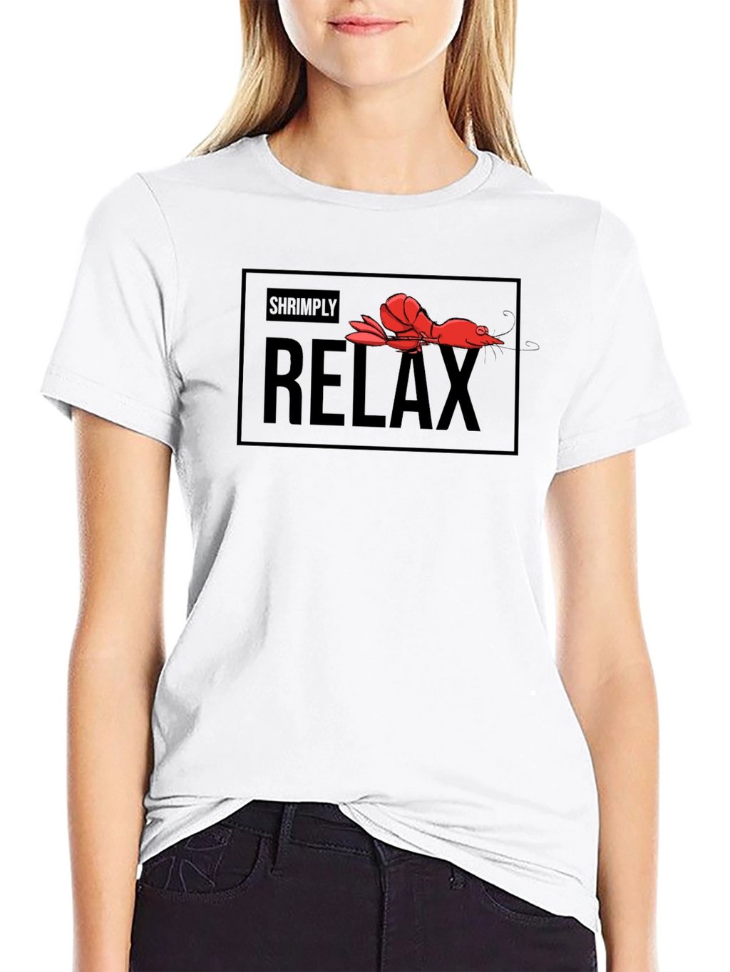 Shrimply Relax T-Shirt - Funny Graphic Tee