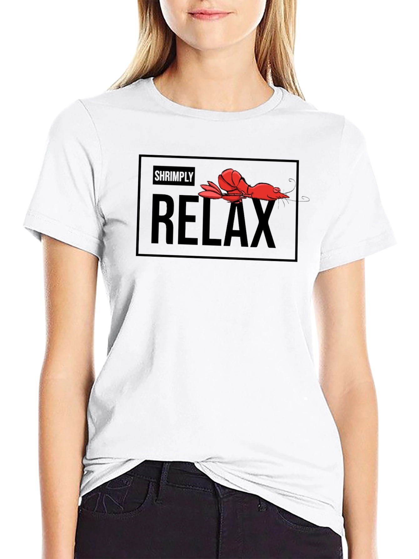 Shrimply Relax T-Shirt - Funny Graphic Tee
