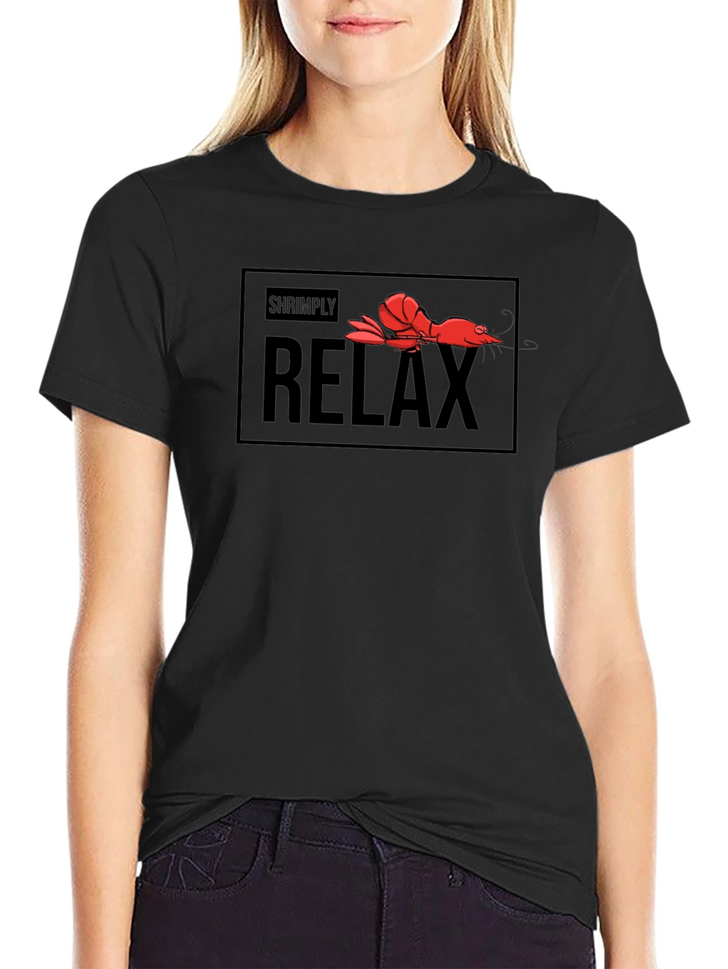 Shrimply Relax T-Shirt - Funny Graphic Tee