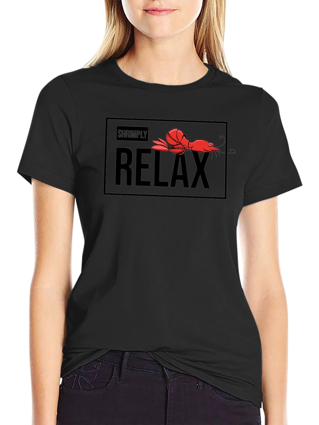 Shrimply Relax T-Shirt - Funny Graphic Tee