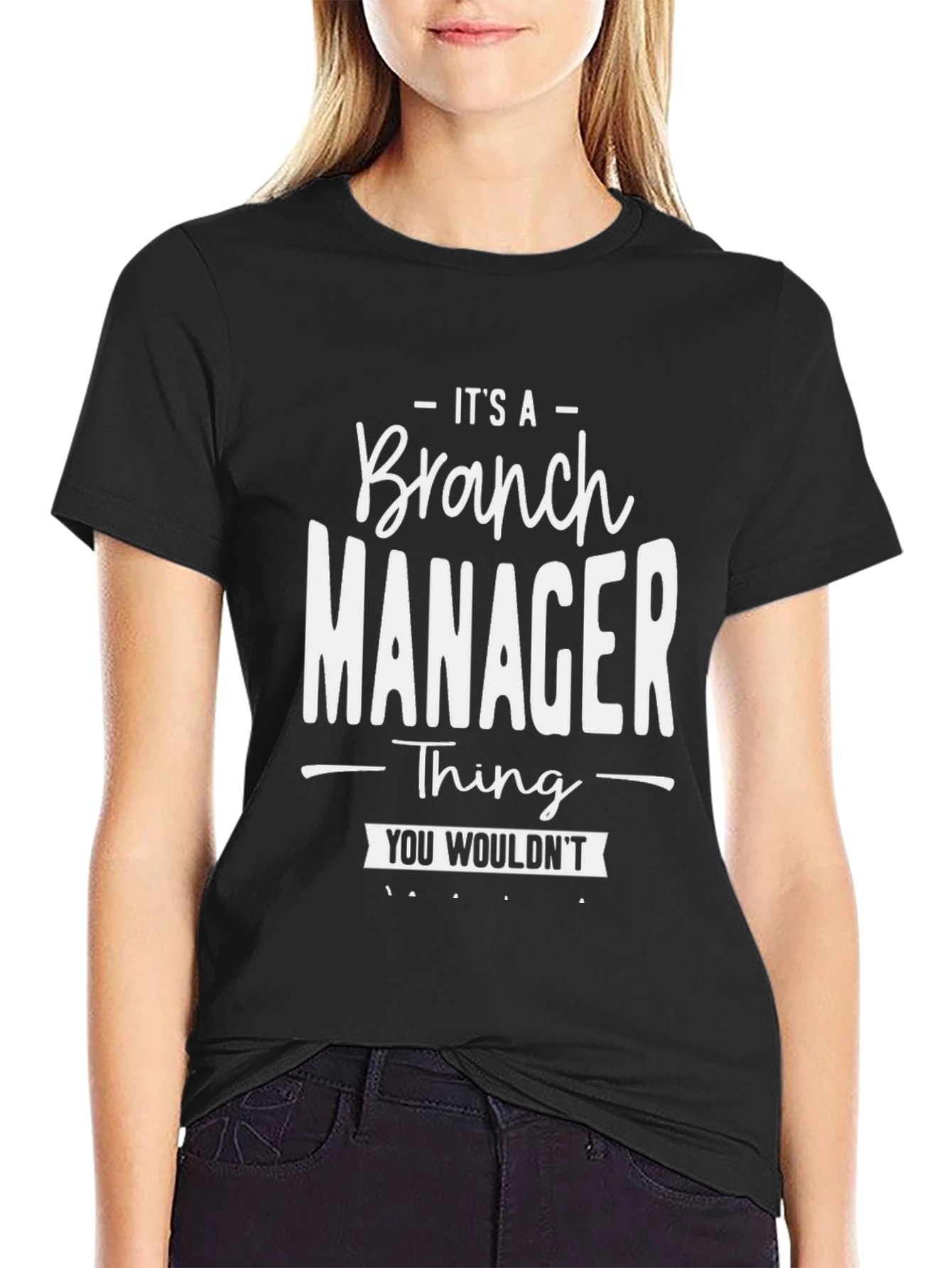 Branch Manager Thing Black Graphic Tee