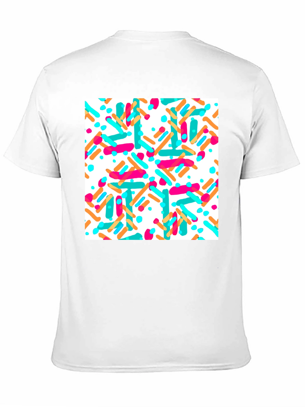 Sprinkled Pattern Black T-Shirt