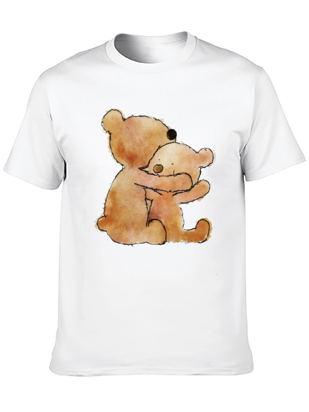 Hugging Bears Graphic Tee - Comfort & Style