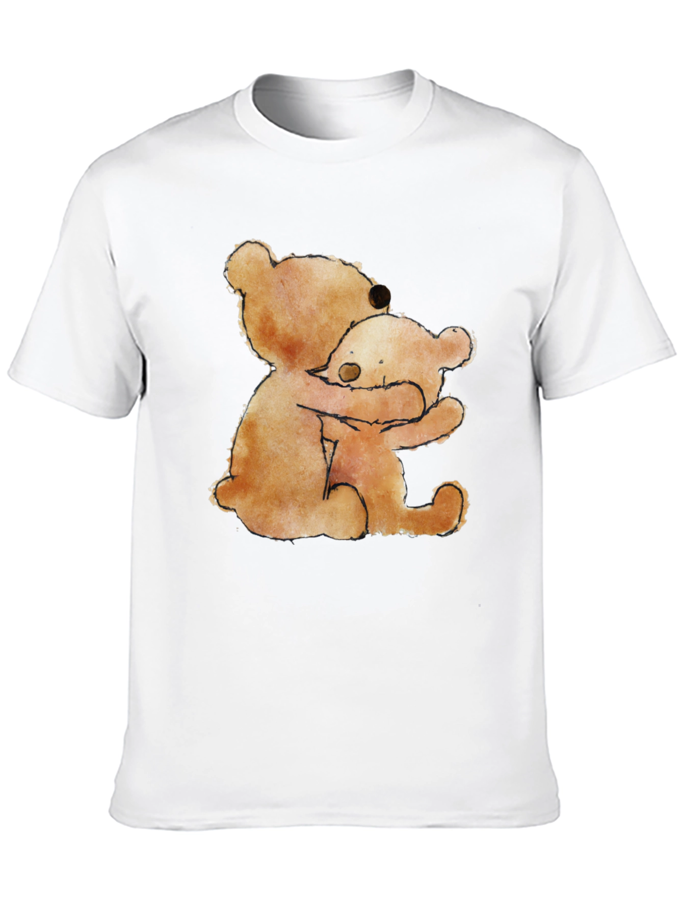 Hugging Bears Graphic Tee - Comfort & Style