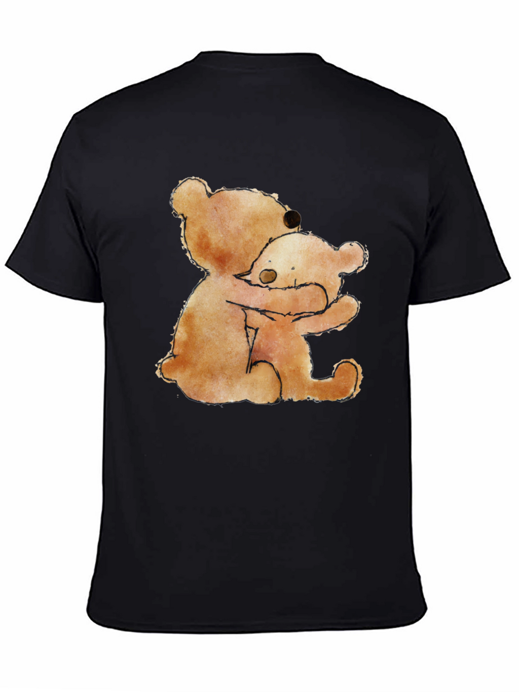 Hugging Bears Graphic Tee - Comfort & Style